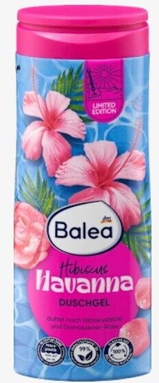 Balea dušas želeja Havana ar hibiska- un damaskas-rožu aromātu 300 ml